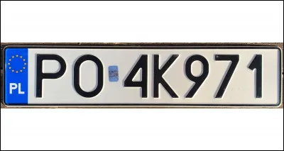 De quel pays provient cette plaque d'immatriculation ?