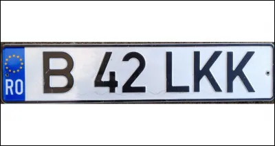 De quel pays provient cette plaque d'immatriculation ?