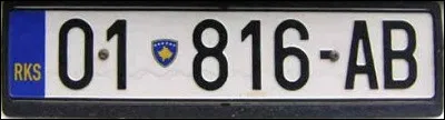 De quel pays provient cette plaque d'immatriculation ?
