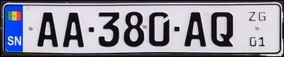 De quel pays provient cette plaque d'immatriculation ?