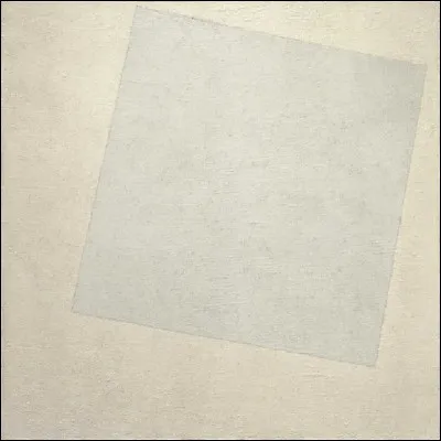 Quel est l'auteur de ce tableau, dont le titre est ''Le Carré blanc sur fond blanc'' ?