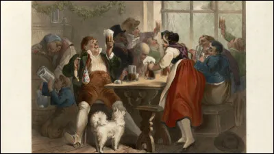 Quand et avec quels types d'aliments la bière fait-elle son apparition dans la cuisine française ?