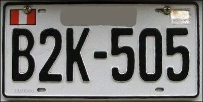 De quel pays provient cette plaque d'immatriculation ?