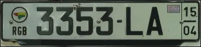 De quel pays provient cette plaque d'immatriculation ?