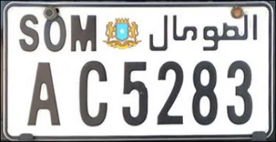 De quel pays provient cette plaque d'immatriculation ?