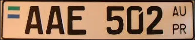 De quel pays provient cette plaque d'immatriculation ?