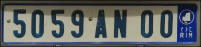 De quel pays provient cette plaque d'immatriculation ?