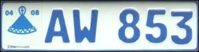 De quel pays provient cette plaque d'immatriculation ?