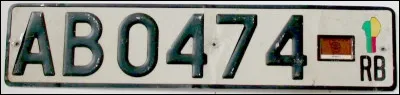 De quel pays provient cette plaque d'immatriculation ?