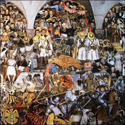 Quel peintre mexicain est l'auteur de la fresque murale "Épopée du peuple mexicain" ?