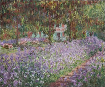 Qui a peint "Iris dans le jardin de Monet" ?