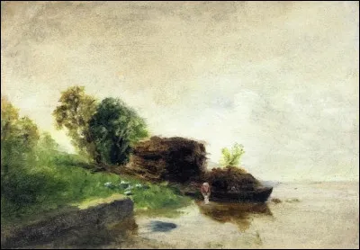 Qui a peint "Blanchisseuse au bord de la rivière" ?