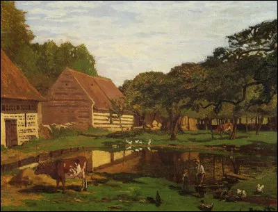 Qui a peint "Une ferme en Normandie" ?
