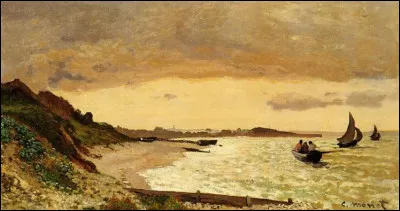 Qui a peint "La Côte à Sainte-Adresse" ?