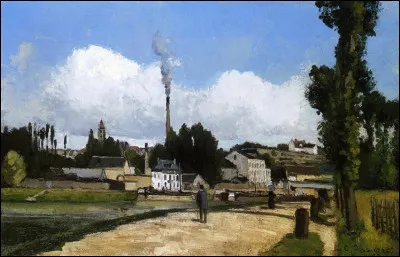 Qui a peint "Paysage avec usine" ?