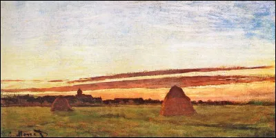 Qui a peint "Meules de foin à Chailly" ?