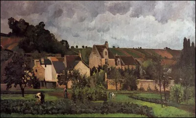 Qui a peint "Vue de l'Hermitage à Pontoise" ?