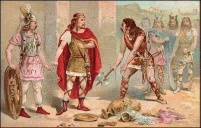 Quel ce r&eacute;cipient, un vase pr&eacute;cieux, anecdote historique de 486 au cours de la guerre victorieuse livr&eacute;e par Clovis au Romain Syagrius ?