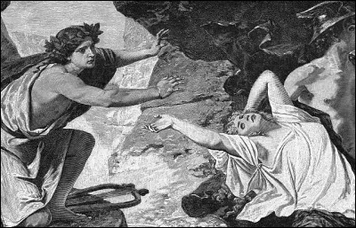 Dans la mythologie, quel poète va rechercher sa fiancée aux Enfers ?