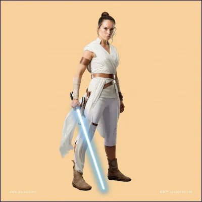 De quelle couleur est le sabre laser de Rey ?