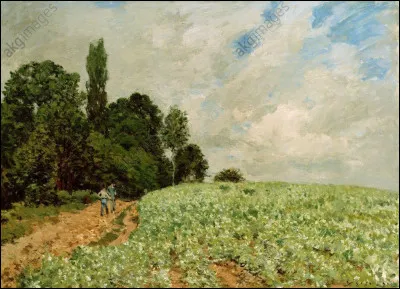 Qui a peint "Le Champ de trèfles" ?