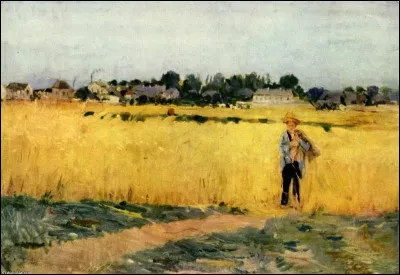 Qui a peint "dans le champ de blé, Genevilliers" ?
