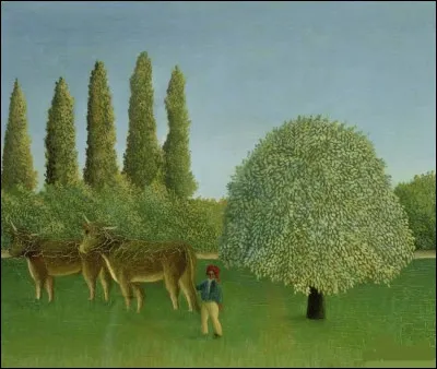 Sa toile s'intitule "Dans les champs" ?