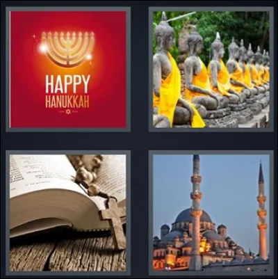 Quel mot est désigné par ces 4 images ?