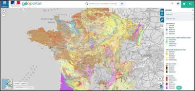 Quel est le nom de cette carte qui représente la répartition des différents types sols d'une région donnée ?