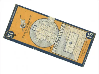 Quel est le nom de cette carte routière créée en 1905 par une société de pneumatiques à l'intention des automobilistes ?