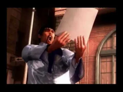 Dans Tekken 5, pourquoi Marshall fait-il une grimace quand il lit la feuille ?