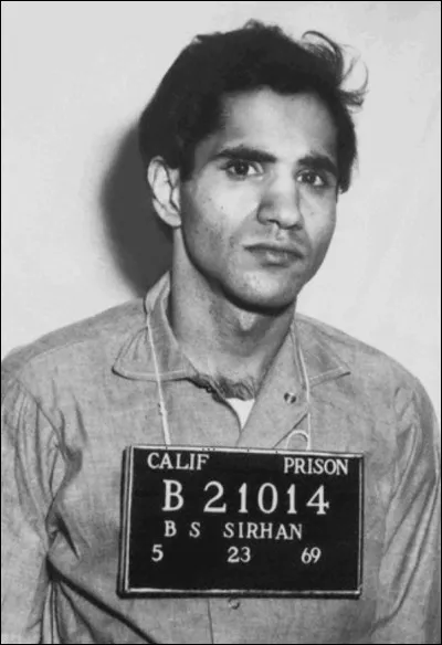 L'assassinat de Robert Francis Kennedy, sénateur américain de l'État de New York, ancien procureur général des États-Unis et frère du président assassiné John Fitzgerald Kennedy, eut lieu le 5 juin 1968 à Los Angeles, en Californie, aux États-Unis. Quelle est la nationalité de l'assassin prénommé Sirhan Sirhan ?