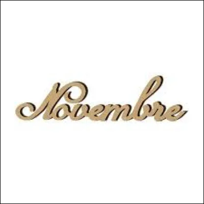 Comment dit-on ''novembre'' en anglais ?