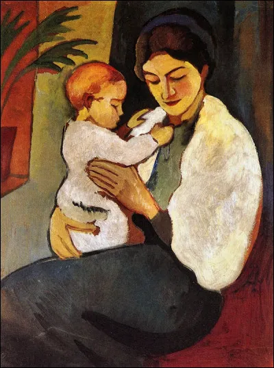 "Mère et enfant" est un tableau de quel expressionniste allemand ?
