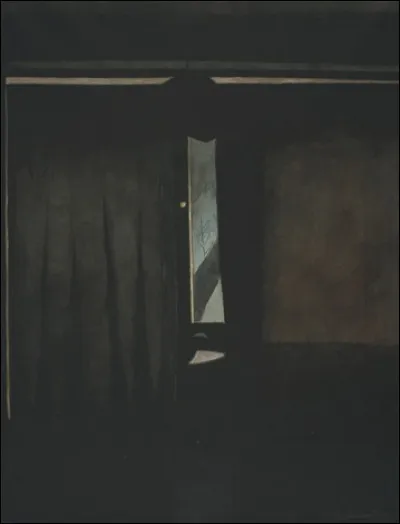 Voici "Intérieur à la fenêtre entr'ouverte", par l'artiste :