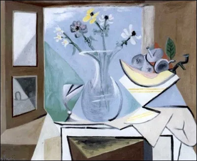 Et voici une nature morte devant la fenêtre appartenant à l'artiste :