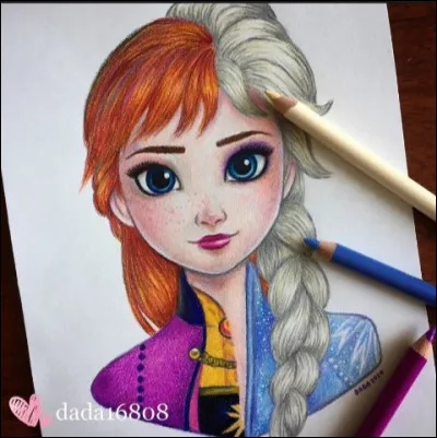 Ce visage paraît n'en faire qu'un. C'est normal puisque ce sont deux surs qui sont représentées. Lesquelles ?