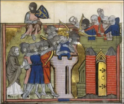 Ce bon Godefroid [lequel ?], ci-devant roi de Jérusalem, avait plutôt la main chaude : il fit tuer juifs, musulmans et même chrétiens d'orient, et fit brûler ... [qui ou quoi donc ?]