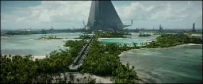 Dans le fim "Rogue One", quel est le numéro de code de la navette des héros à l'arrivée sur Scarif ?