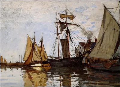 Qui a peint "Bateaux dans le port de Honfleur" ?