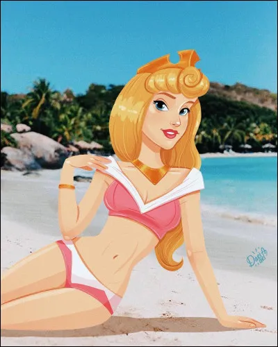 Comment se prénomme cette princesse qui se prélasse sur la plage ?