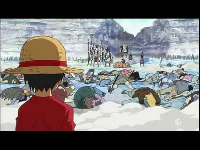 Sur l'île des Hommes-Poissons, grâce à son Haki des rois, Luffy bat :