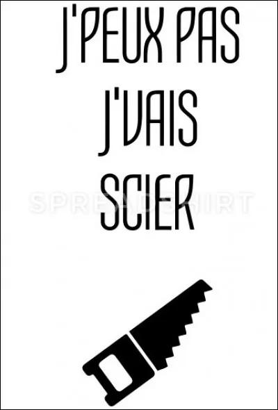 Quel est le nom de la longue scie plate à manche de bois ou plastique qui permet de découper du bois en menuiserie ?