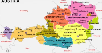 Vienne, capitale de L'Autriche forme-t-elle à elle seule un des 9 États de la fédération autrichienne ?