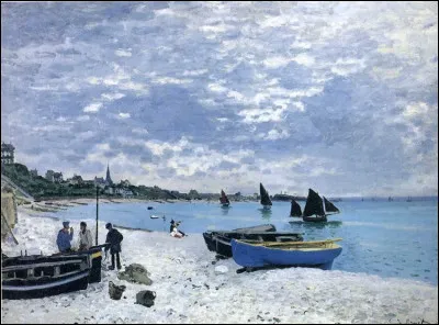 Qui a peint "La plage de Sainte-Adresse" ?