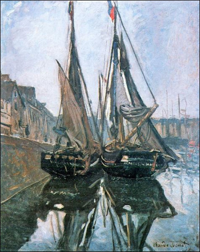 Qui a peint "Bateaux de pêche à Honfleur" ?