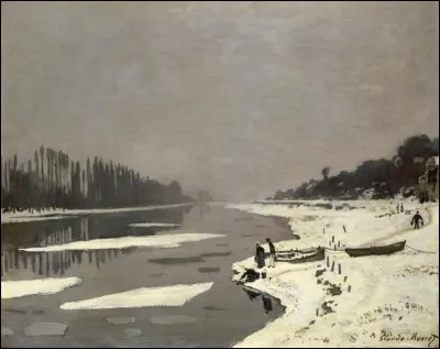 Qui a peint "Glace sur la Seine à Bougival" ?