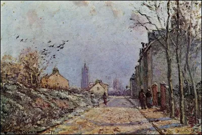 Qui a peint "Effet de neige de rue" ?