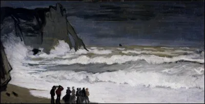 Qui a peint "Mer agitée à Etretat" ?