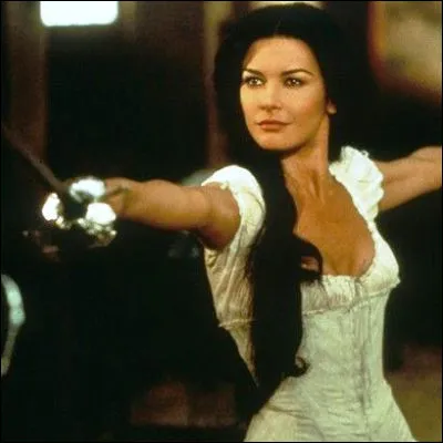 Dans quel film de cape et d'épée Antonio Banderas déshabille-t-il Catherine Zeta-Jones à la pointe de l'épée ?